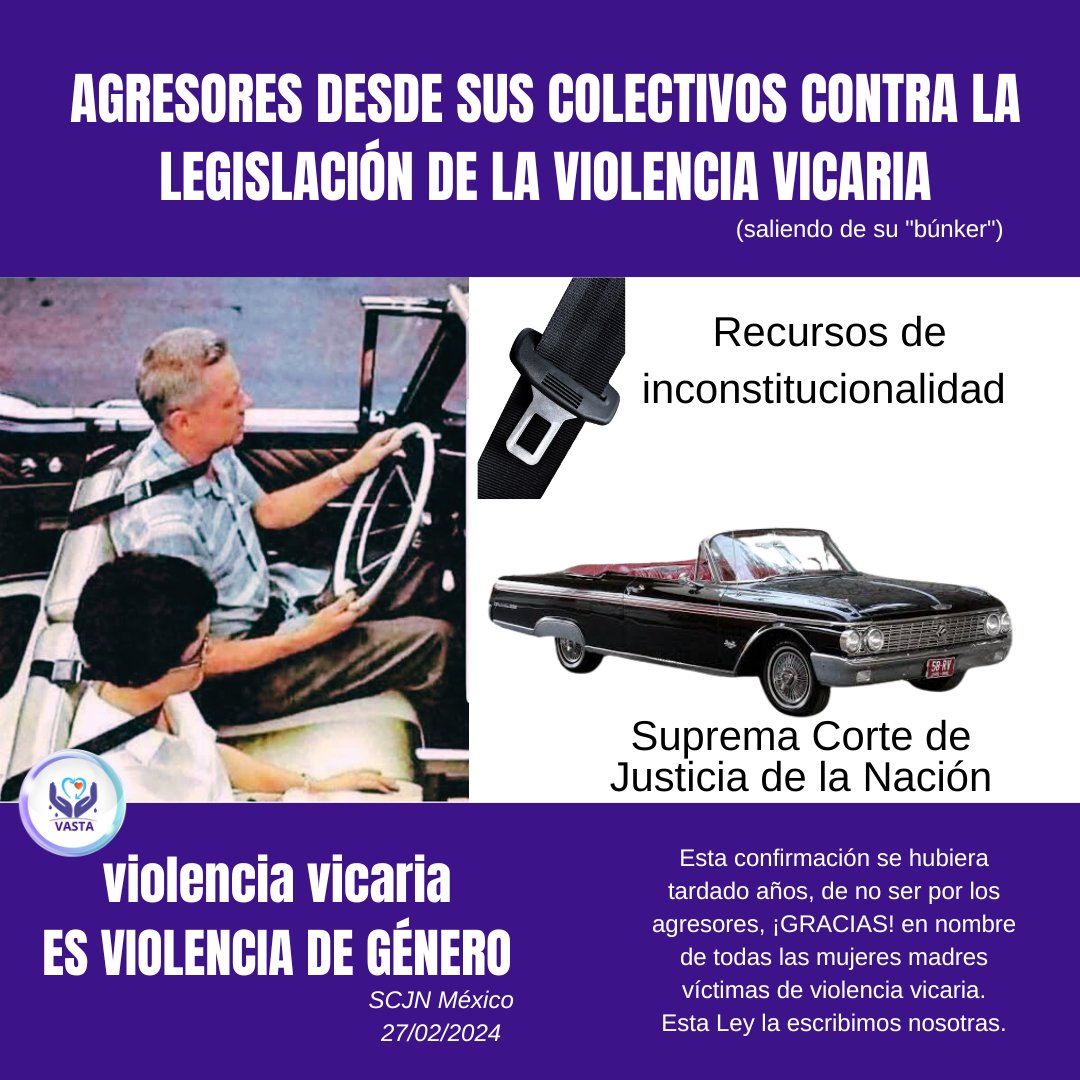 Esta confirmación se hubiera tardado años, de no ser por los agresores, ¡GRACIAS! en nombre de todas las mujeres madres víctimas de violencia vicaria. 

Esta Ley la escribimos nosotras.
