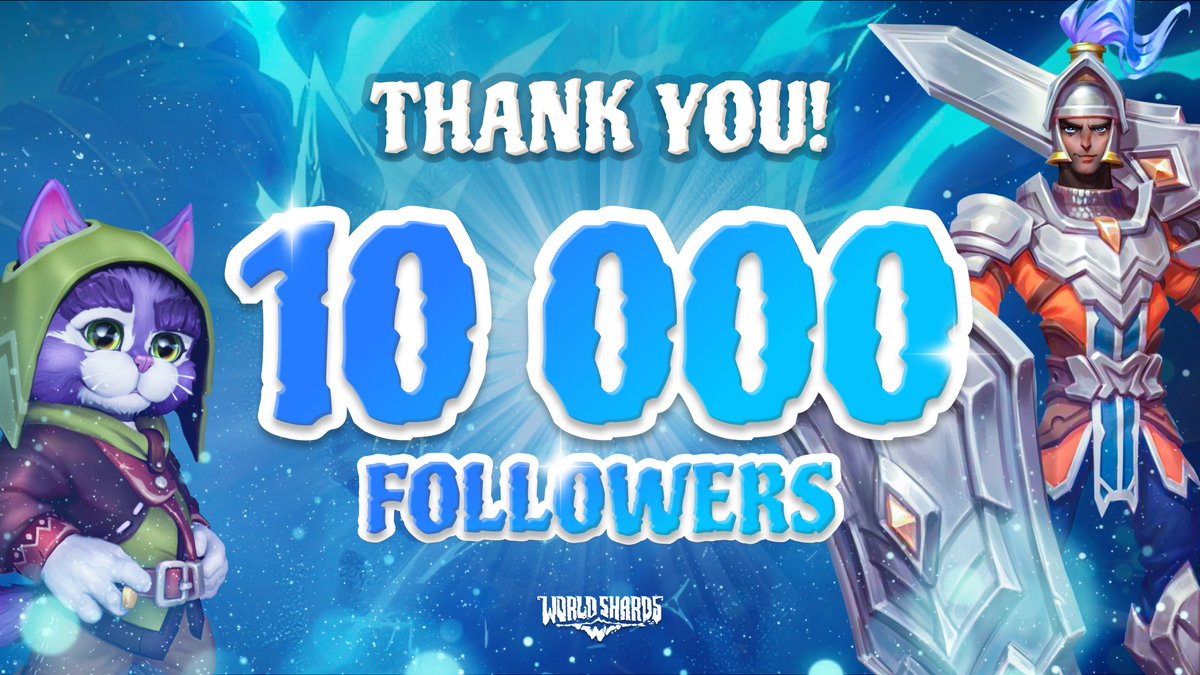 WorldShardsGame's tweet photo. Adventurers, today the Meowkles are celebrating that there are already more than 10,000 of you! Thank you for being with us! https://t.co/mta939CBlH