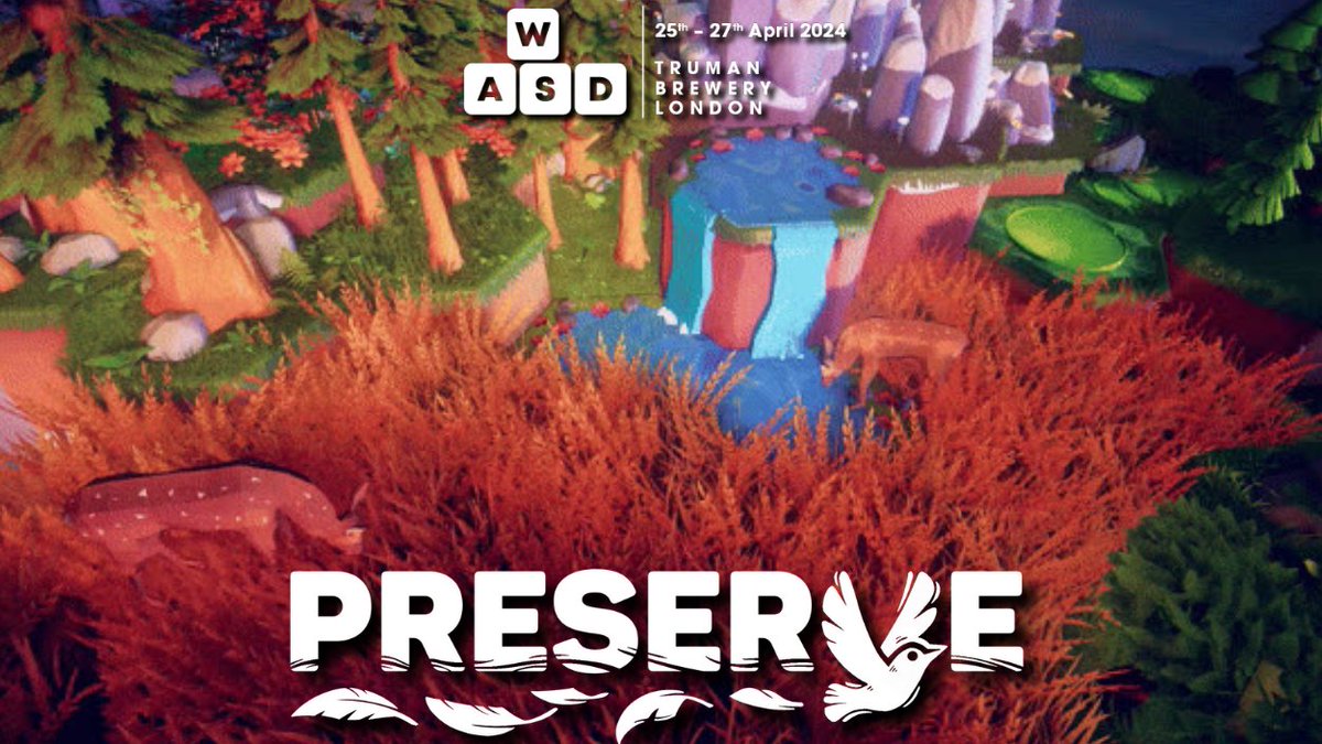 Are you a cosy gamer? Then this game by @grindstonegg is definitely for you 🎮 Preserve is a nature-building game that takes players into a harmonious ecosystem. The objective is to foster and sustain thriving and diverse biomes🧩 Create YOUR unique biome and more at WASD!
