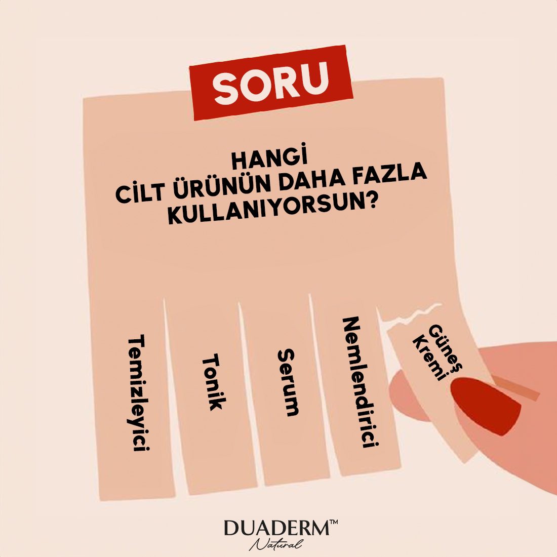 Hangi Cilt Ürününü Daha Fazla kullanıyorsun? Yorumlarda Buluşalım! 

#duaderm #duadermürünleri #serum #krem #hyaluronicacid #nighthearpycream #yağlıciltler #gözenekliciltler