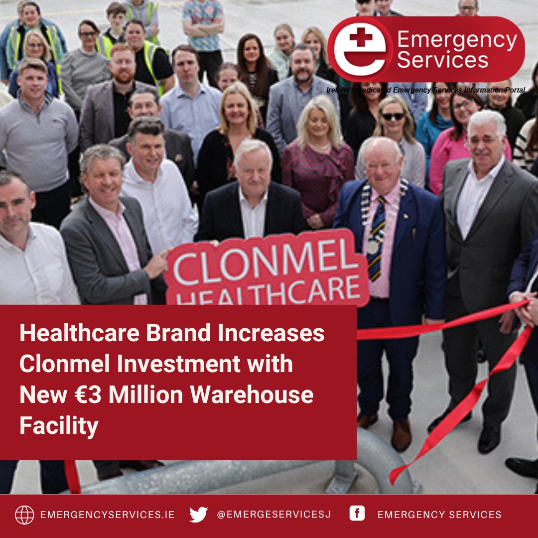 EmergeServicesJ's tweet photo. Healthcare Brand Increases Clonmel Investment with New €3 Million Warehouse Facility

Read more: https://t.co/QJj9ES0SBb

#healthcare #countytipperary #clonmel #investment https://t.co/NYkhNKMblK