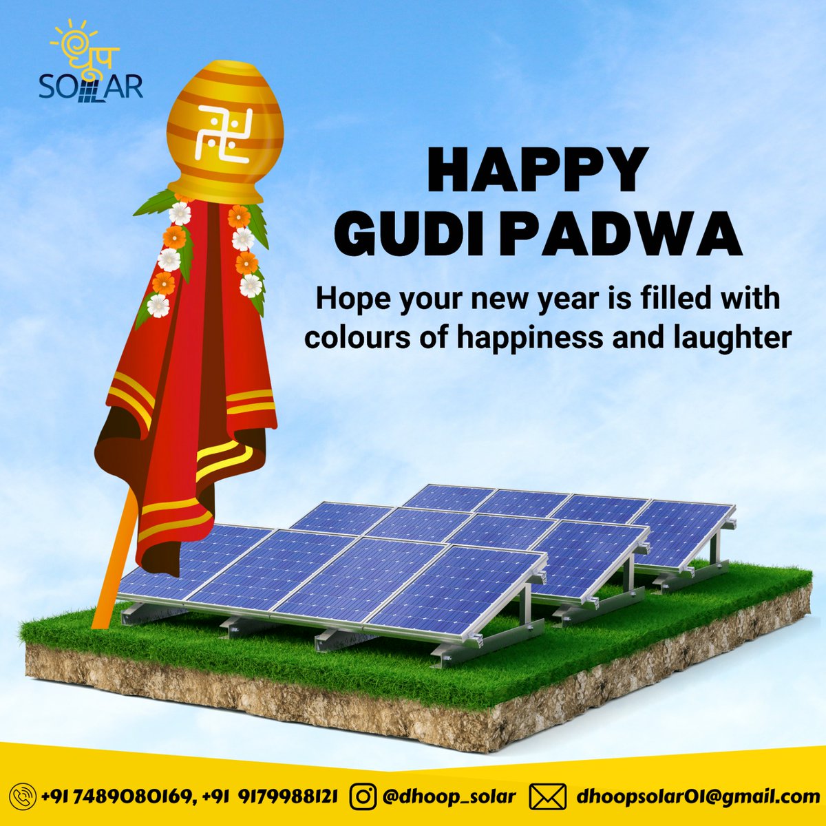 HAPPY GUDIPADWA!
Hope your new year is filled with colors of happiness and laughter
.
.
#GudiPadwa2024 #ShubhGudiPadwa #GudiParvaCelebrations #MarathiNewYear #SpringFestival #GudiRaising #PuranPoliLove #RangaRangoli #MaharashtraFestival #NewBeginnings