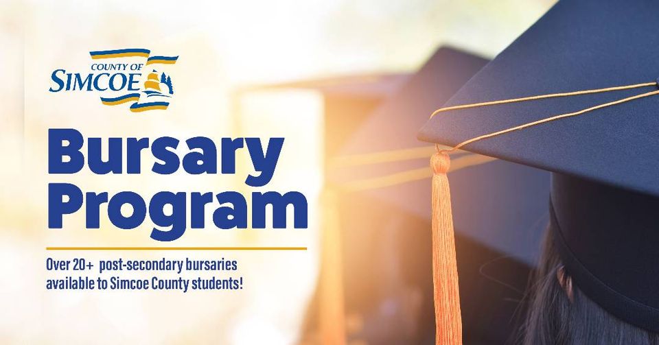 📚 Announcing the launch of the 2024 Bursary Program for Simcoe County students! With 21 $3,000 bursaries up for grabs, the County is committed to supporting local students in their pursuit of higher education. bit.ly/49tPS9z