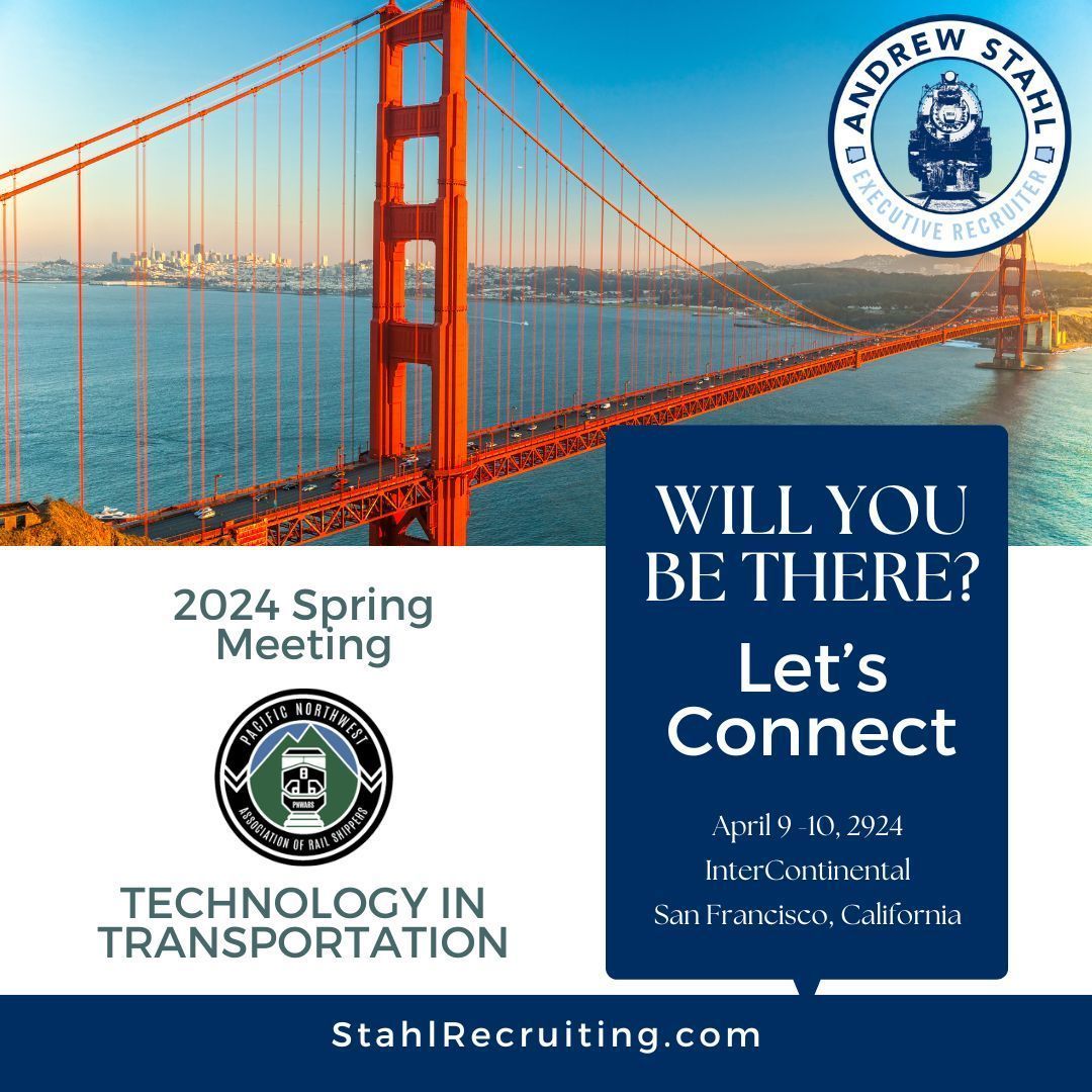 #TopicTuesday #TechnologyTuesday We are headed to #SanFrancisco for the PNWARS 2024 Spring Meeting! Will you be there? Let's connect! StahlRecruiting.com #honesty #integrity #ethics #transportation #infrastructure #mobility #executivesearch #leadershiptalent #Stahl10