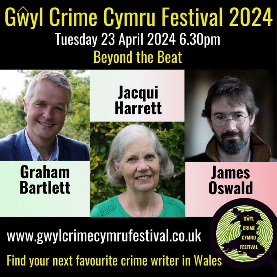 As part of our FREE ONLINE crime fiction festival on Tuesday 23 April. We have a rather wonderful panel. EVENT 9 : BEYOND THE BEAT 18.30 – 19.30 @DIMandyWilde @SirBenfro @gbpoliceadvisor Book now! ticketsource.co.uk/gwylcrimecymru…