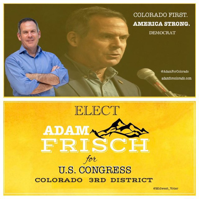 @AdamForColorado has worked years to create local growth and make communities stronger. His priority is to work hard for Colorado and our country Elect Adam and make U.S. Congress functional #DemVoice1 #ONEV1 #BLUEDOT #LiveBlue #ResistanceBlue