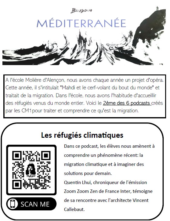 'Dis-moi Molière... On va où ?' Deuxieme épisode : les réfugiés climatiques. podeduc.apps.education.fr/video/41836-re… @Ecolemoliere61 @IEN_ALENCON @ClemiNormandie @canope_61 @julien_joubert @EdmondBaudoin