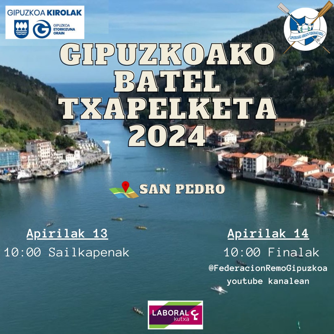 Igandeko finalak zuzenean ikusgai izango dira:
Las finales del domingo se podrán ver en directo: youtu.be/EraNmQsxNyY