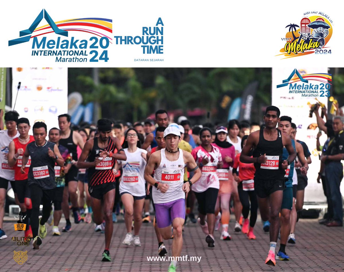 Menarik juga kalau dapat lari di Melaka kali ni. 🛣️ : Melaka International Marathon 📍: Dataran Sejarah, Ayer Keroh, Melaka 📆 : 22 - 25 Ogos 2024 👉 : 2.5 km, 5 km, 10 km, 21 km, 42 km Daftar : cps4.me/melaka-int-mar… #twtmarathon #melakainternationalmarathon 📷MIM