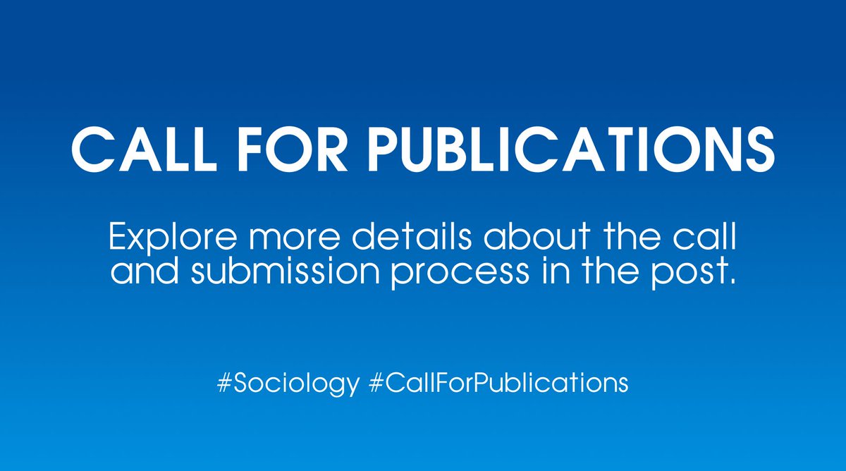 #CallForPapers ℹ️ “Guiding Distinctions of Social Theory. Analogue Guidelines or Digital Transformers?” Monograph issue of @CurrentSociolog 🗓️ Deadline for abstracts: June 15, 2024 🔗 bit.ly/47HbWws
