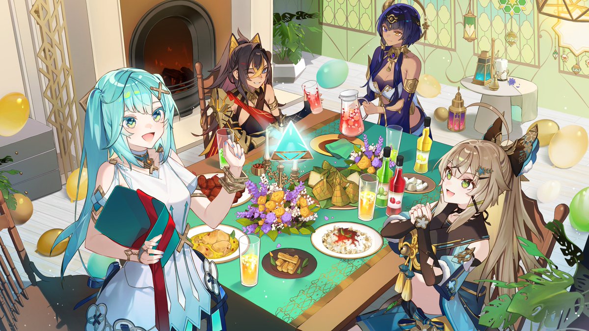 Take a break and let's enjoy the food together~! Kudos to ショットガンマン for the amazing work! twitter.com/shotgunman1207 #GenshinImpact