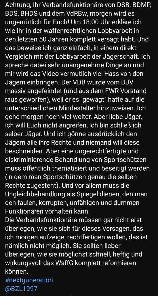 CvonderSee's tweet photo. 🔥 Heute, 18 Uhr, 👇 brennt die Lobbyistenhütte von @JagdverbandDJV, @DSB_de @bdsnet_de, #BDMP, diesen Sepplleuten von der Schützenbruderschaft des Heiliges Grabes von Jerusalem & @DieReserve.
📺 Unbedingt einschalten und staunen!
💼 #Zeitenwende auch in
🦌#Jagd 🔫#Schießsport und
🎗#Reserve.
@janzegal @Julia_Weigelt @jfallert
@all4shooters_de
@all4hunters_de @loyalmagazin
📢 Sharing is caring! ♥️
