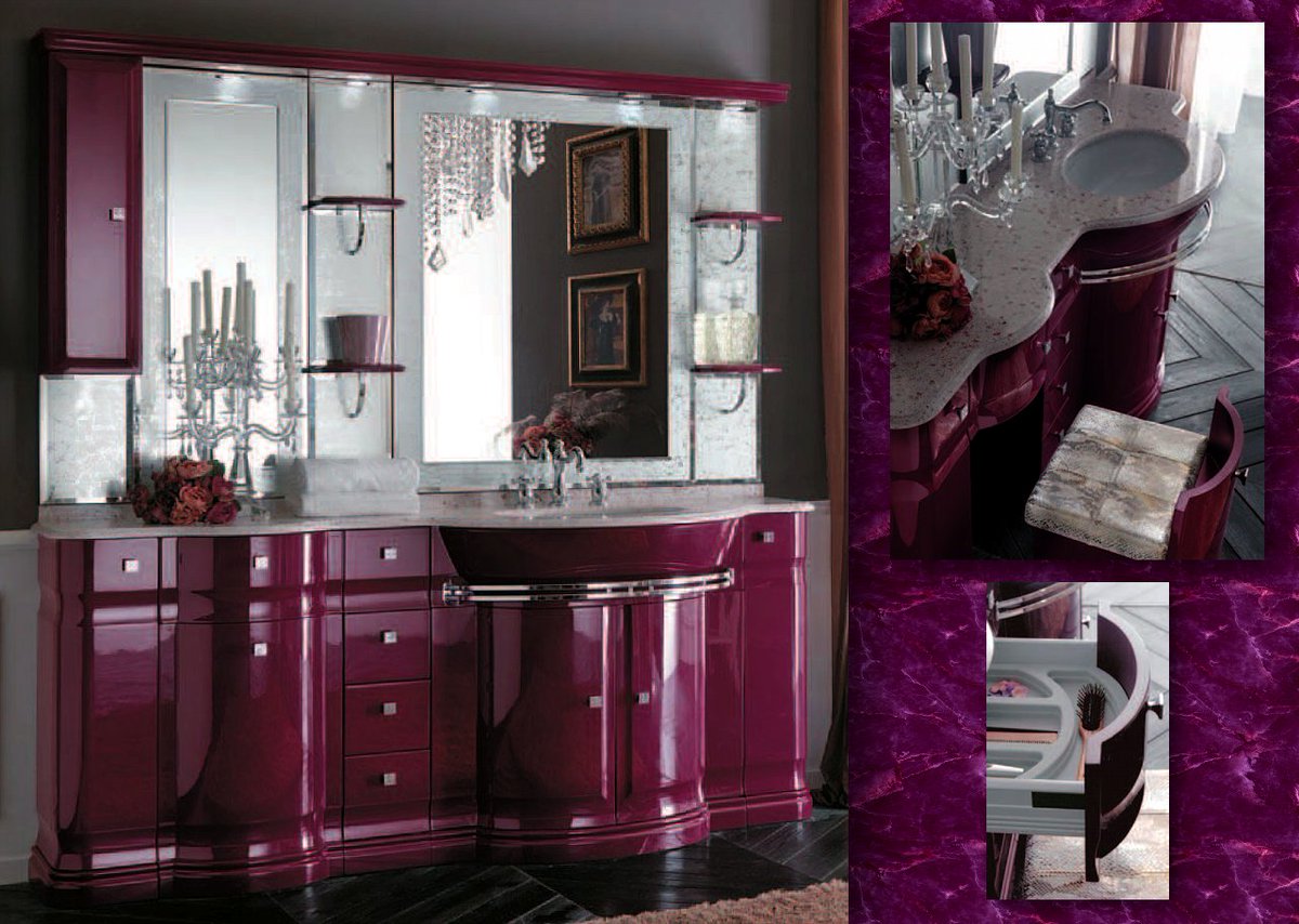 Wunderschöne Badezimmermöbel aus italienischer Handwerkskunst. #Interieur und #Design by Piazza des #Wohnens. #Luxus Möbel direkt aus #Italien.