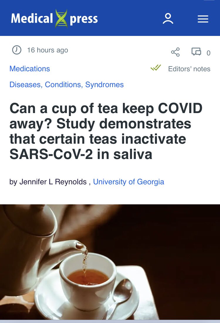 The deadliest disease known to man? The one that caused a “global pandemic”? The one that people are being told to get a top up jab for, you know for “extra protection”. That one? A cup of fucking tea? 😂