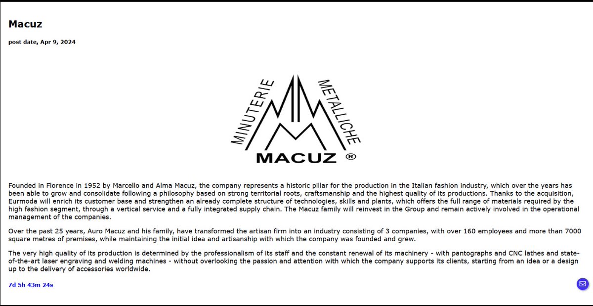 FalconFeedsio's tweet image. CiphBit #ransomware group has added Macuz (macuz.it) to their victim list.

#Italy 
#ciphbit #darkweb #databreach #cyberattack