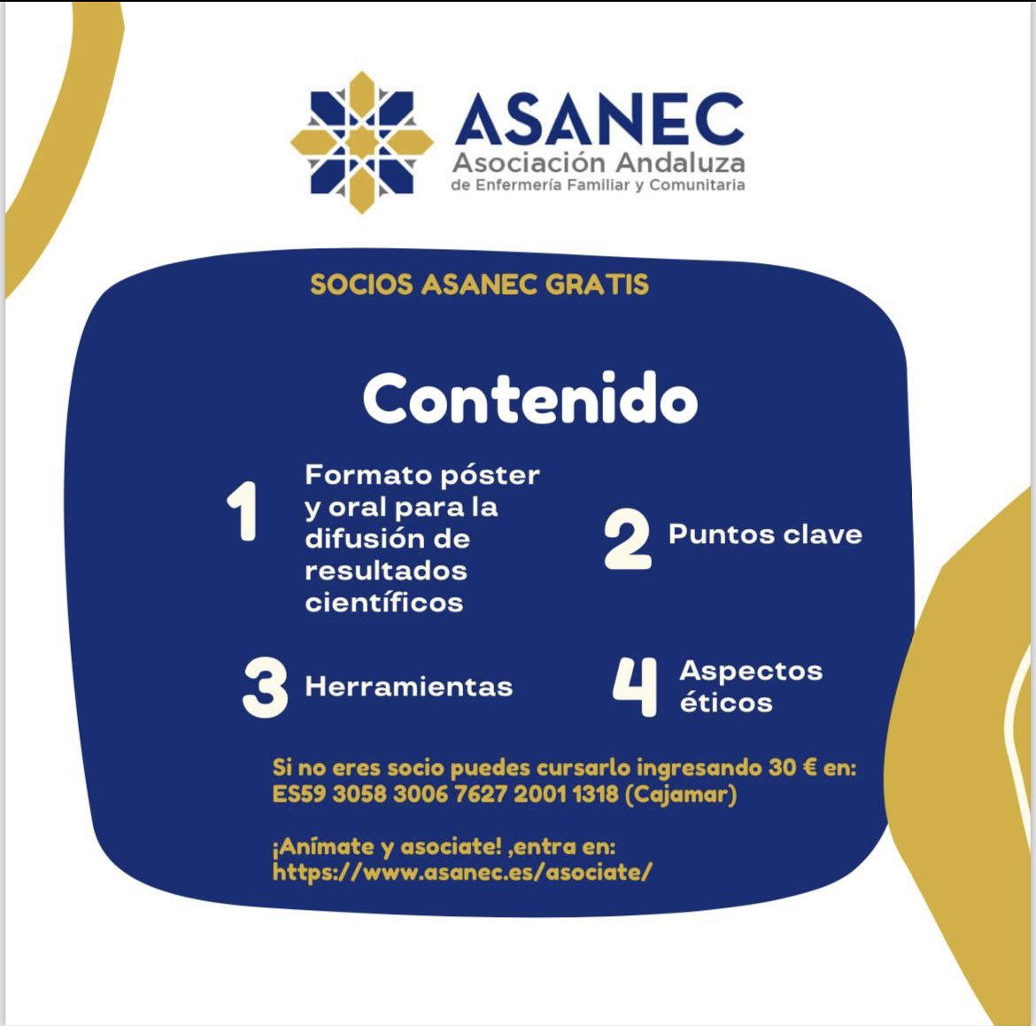 🚨Aún quedan disponibles plazas para el 'Curso de Elaboración de comunicaciones para encuentros científicos: formato póster y oral'👩🏻‍💻 ➡️Inscríbete‼️ 🔗docs.google.com/forms/d/e/1FAI…