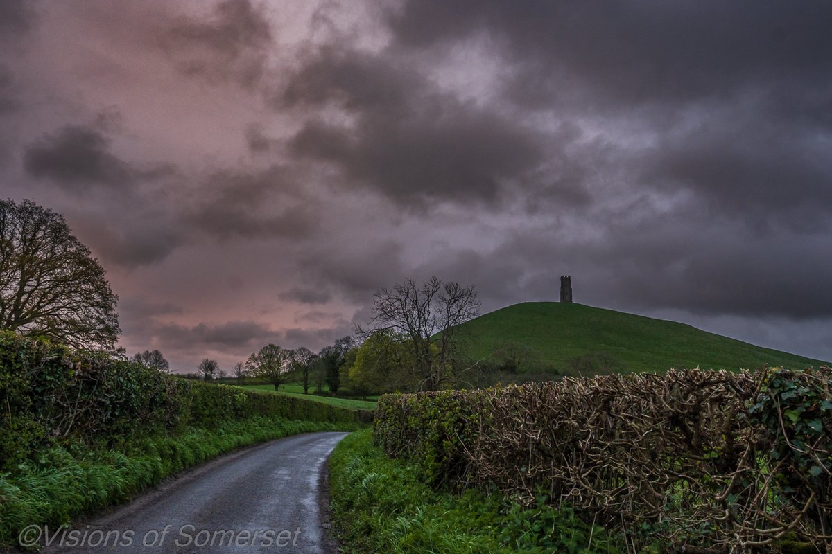 A bit windy this morning, gusting at 55mph so I decided not to go up the top of Glastonbury Tor today and stuck to the lanes. A brief flash of colour in amongst the storm clouds just after sunrise.