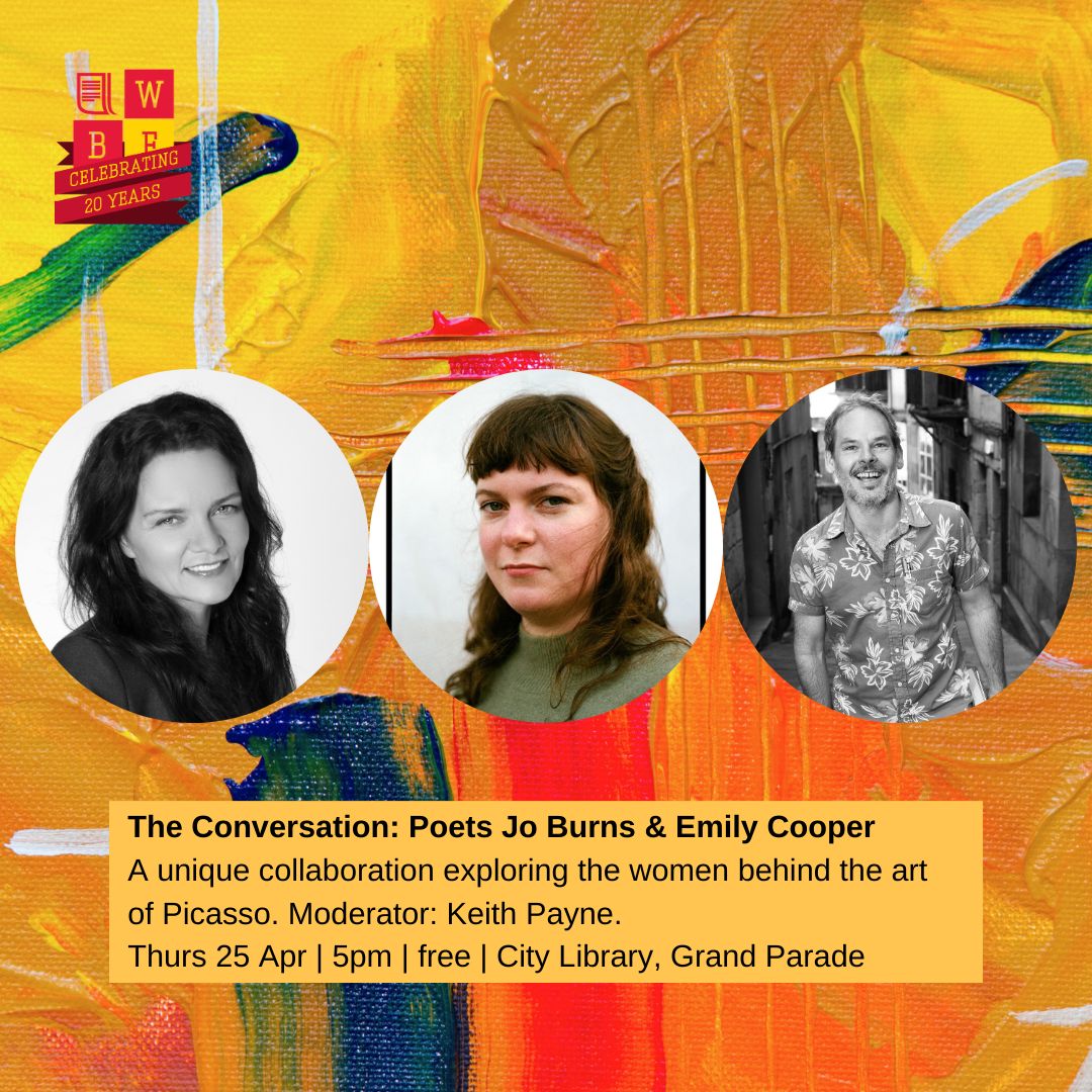 The muted muses of Picasso’s portraits finally have their say in this unique, collaborative poetry collection by Jo Burns and Emily Cooper @Emily_S_Cooper Moderated by Keith Payne.