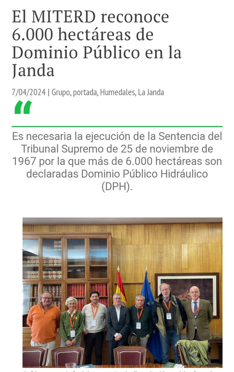 #LagunaDeLaJanda

Satisfacción por la actitud positiva del @mitecogob y su Secretario de Estado, @Moran_Fernandez

Necesidad de ejecutar la Sentencia del T.S.

Momento de sentarse a negociar con los actores implicados

Noticia completa 👇🏽
ecologistasenaccion.org/313951
#RecuperaLaJanda