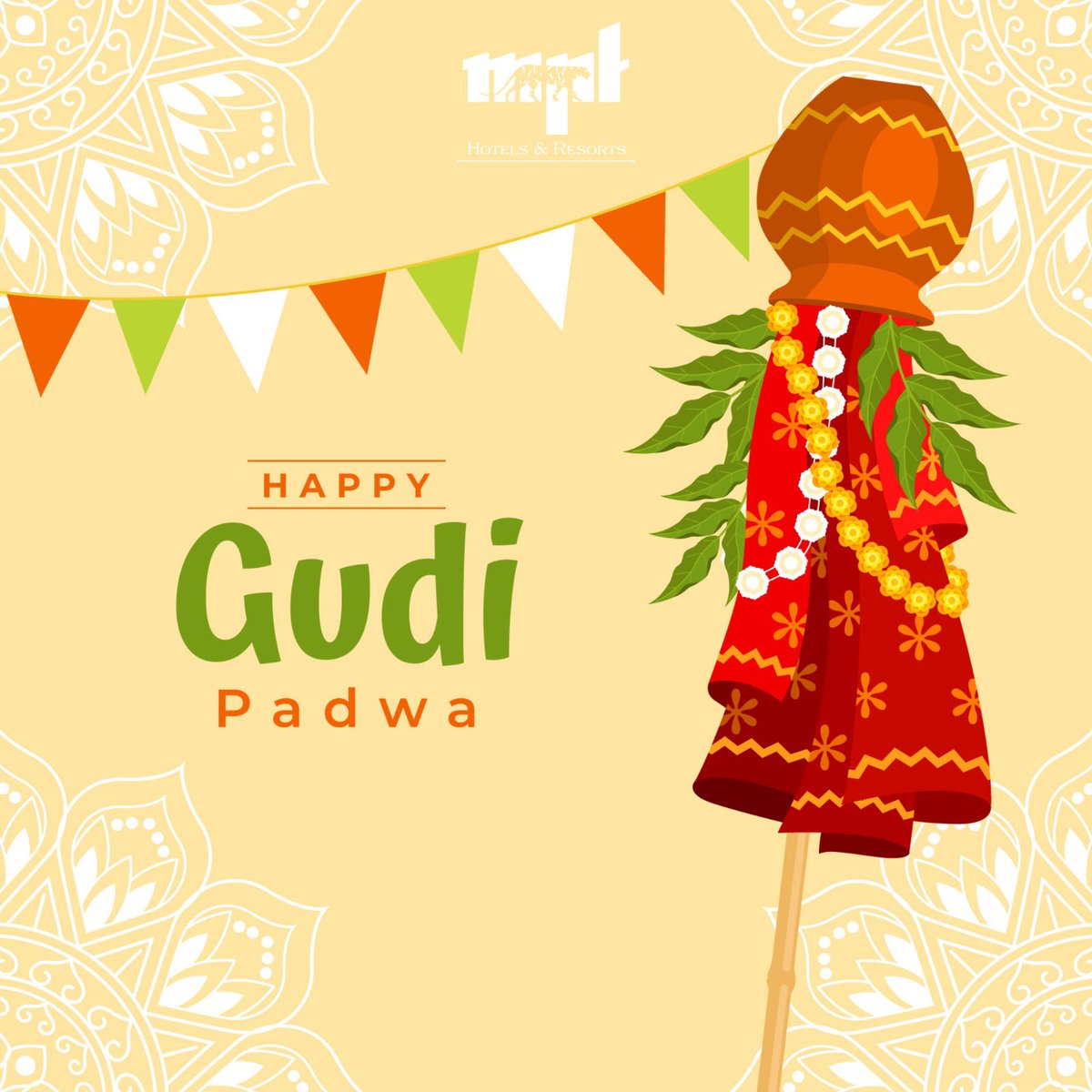 Wishing you abundant blessings and joy on the auspicious occasion of Hindu New Year, Gudi Padwa, Ugadi, and Cheti Chand! May this new year bring prosperity, happiness, and success to you and your loved ones.

#CulturalHarmony #FestiveCheer #mpthotelsandresorts
