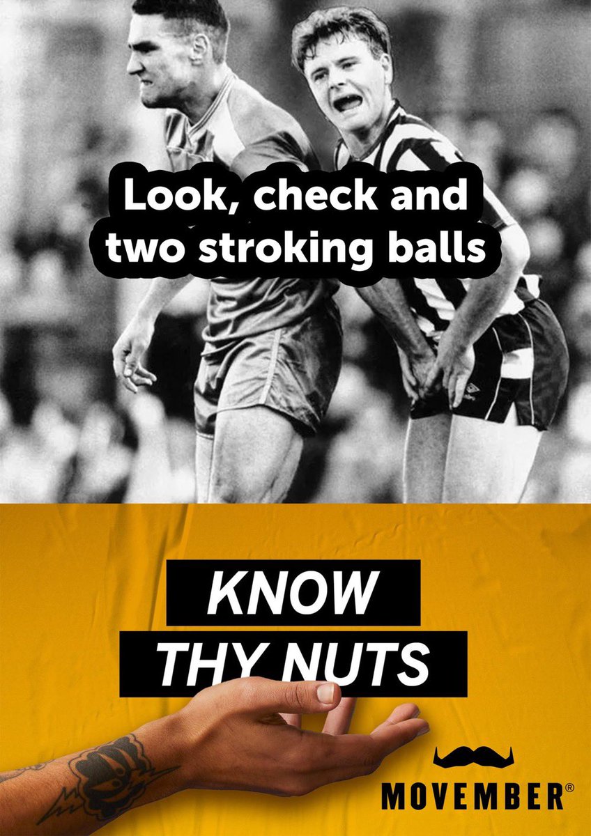 Morning …. You can get your mates to help...or you could just do it yourself...👀😂😂😂😂 cheers Big @VinnieJones65 ❤️❤️❤️ #KnowThyNuts #TesticularCancerAwarenessMonth