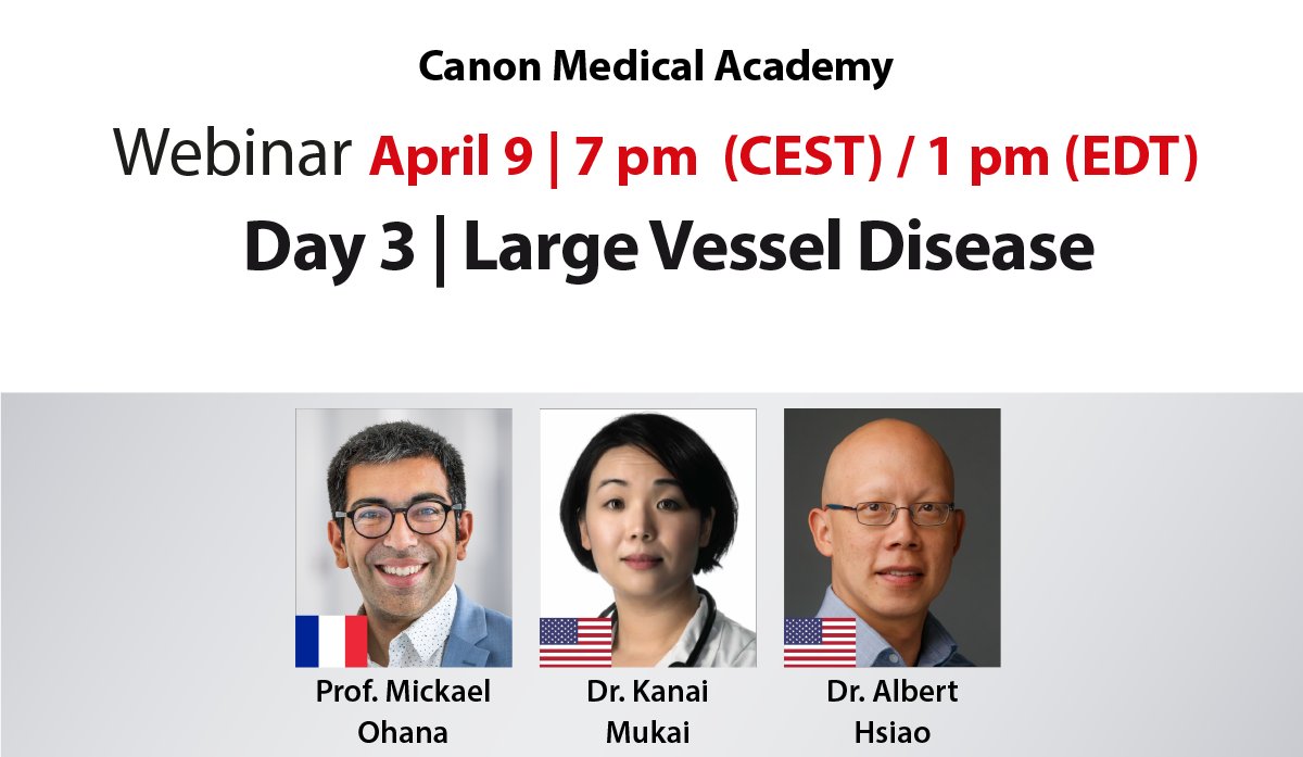 Discover current diagnostic imaging methods and clinical procedures for the early detection and effective treatment of aortic aneurysms on the third day of Vascular Days Made Possible by the #CanonMedicalAcademy. Register now: bit.ly/4ckIy2s #MadePossible #MadeForLife