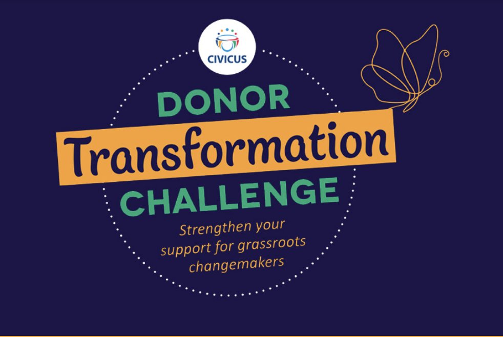 The 12-month Donor Transformation Challenge by @CIVICUSalliance aims to empower philanthropic leaders working to solve today’s challenges and dismantle dated practices, mindsets & systems of oppression. civicus.org/index.php/dono… #LiftUpPhilanthropy