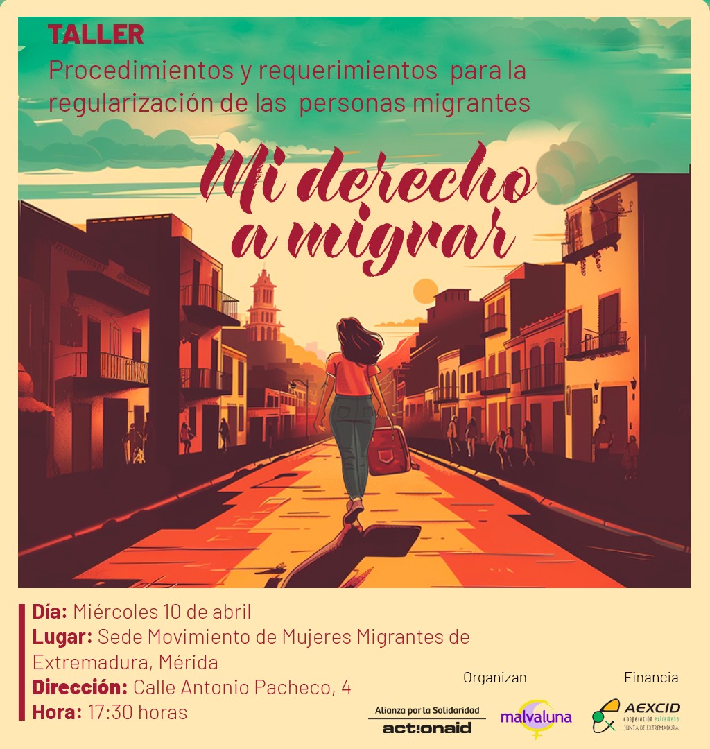 🎒Mañana a las 17.30h en #Mérida tendrá lugar el taller Mi derecho a #migrar, que impulsamos de la mano de @Malvaluna_org y @AxSolidaridad ✍️Inscríbete aquí: msanchez@aporsolidaridad.org oficinammmigrantes@gmail.com @Junta_Ex @presidenciaEXT #CooperacionExtremeña #migrantes