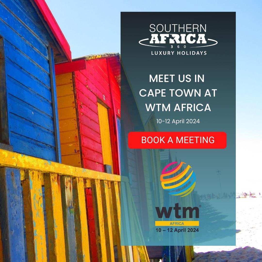 1 DAY TO GO!!! Meet Us At WTMA24

Schedule a meeting with us: collin@southernafrica360.com

#SouthernAfrica360 #LuxuryHolidays #SouthAfrica #CapeTown @WTM_Africa