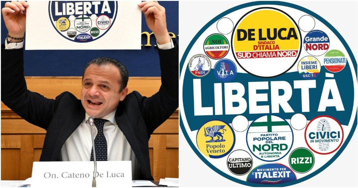 SilviaDiDonato6's tweet image. Alle europee si sta facendo spazio la lista di questo signore pittoresco, Cateno De Luca, la lista dove c'è anche Sara Cunial, si chiama Fronte della Libertà. Come può un signore, fautore sfrenato dei lockdown  e dei vaccini, presentarsi ora come simbolo della libertà??!!!