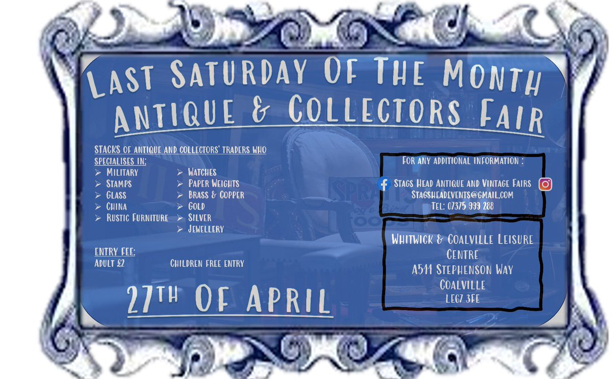 Well you can’t trust the weather.. we are heading back inside for this one. Loads of new traders.. open from 9am #coalville #antiques #collectables @antiques_atlas @Memorie78326200 @DDJCrafts @AshbyLife