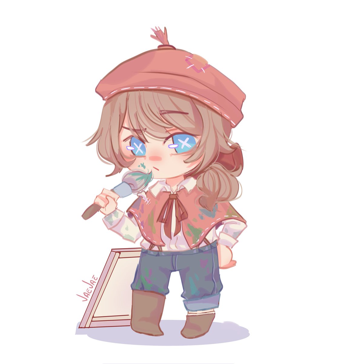 A tiny Edgar 🎨🖌 

#idv #identityV #EdgarValden #Painter