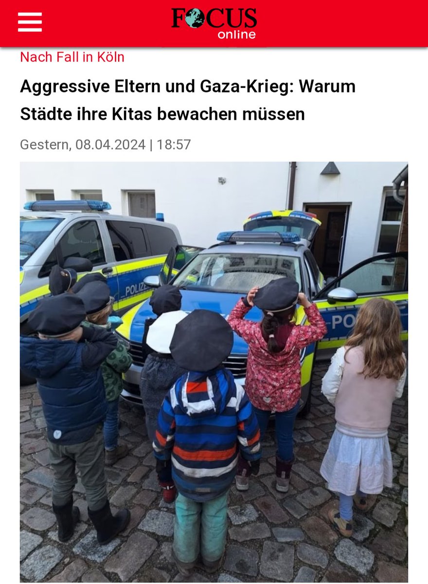 Ganz normal, dass an Kindertagesstätten der Sicherheitsdienst wacht.