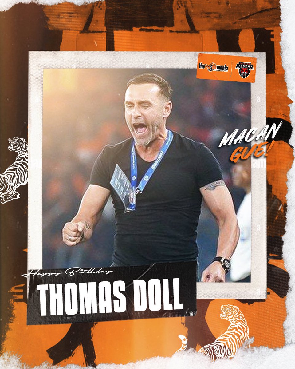 Selamat ulang tahun, Coach Thomas Doll. Semoga panjang umur, sehat selalu, dan bisa memberikan kontribusi terbaik bagi tim kebanggaan kita, Persija Jakarta. Jaya Raya selalu bersama Persija! 👆🧡 _ #InfokomJakmania #PersijaSelamanya