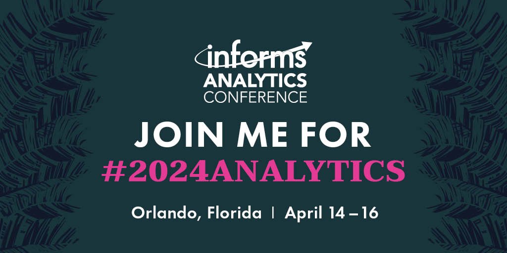 We're thrilled to announce that Hexaly will host a stand at the 2024 INFORMS Analytics Conference from April 14 to 16, 2024, at the Hyatt Regency Grand Cypress Resort in Orlando, Florida.

🔗 For more details: hexaly.com/event/meet-hex… 

#ORMS #2024Analytics