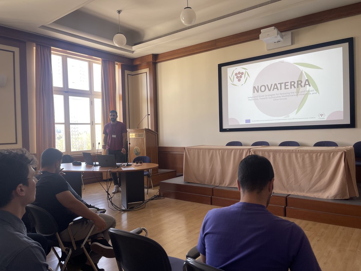 On April 4th, @uoaofficial organized a @NOVATERRA19 workshop 'Integrated Novel Strategies for Reducing the Use and Impact of #Pesticides, Towards Sustainable Mediterranean #Vineyards and Olive Groves, findings and innovation in the #viticulture sector'