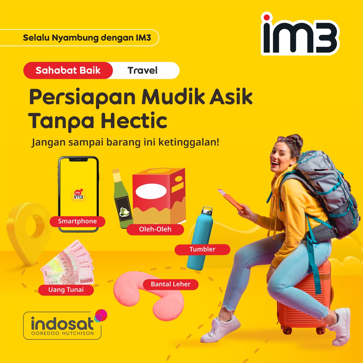 Libur t'lah tiba​ Libur t'lah tiba​ Libur t'lah tiba​ Horey..horey..horey..​😆 Buat para #SahabatBaikku yang lagi perjalanan mudik, hati-hati di jalan ya dan jangan lupa persiapannya! 💛