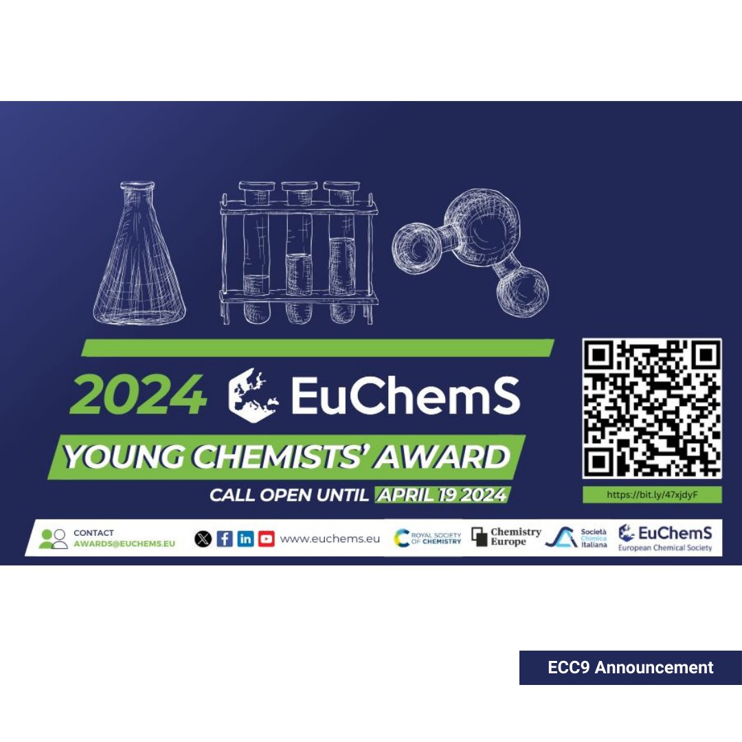The countdown to the deadline for the EuChemS Young Chemists' Award (EYCA) is ticking away! Get all the specifics here ⤵️ lnkd.in/grYDxTH
