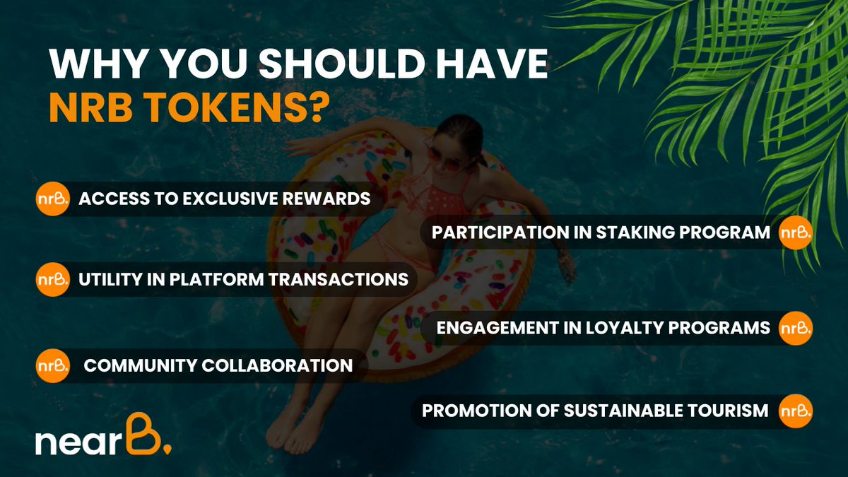 Own NRB Tokens for exclusive benefits!✨
Discover the power of our digital currency!🚀
#nearB #NFTb #nearbapp  #Travel2Earn #NRBtoken #travel #travelToEarn