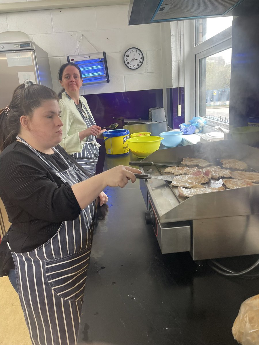 Salad days are here with our cooking group. We made a variety of salads using @FareShareYorks surplus food for good! #foodwaste #learningdisabilities #Leeds #Socent #3rdsector
