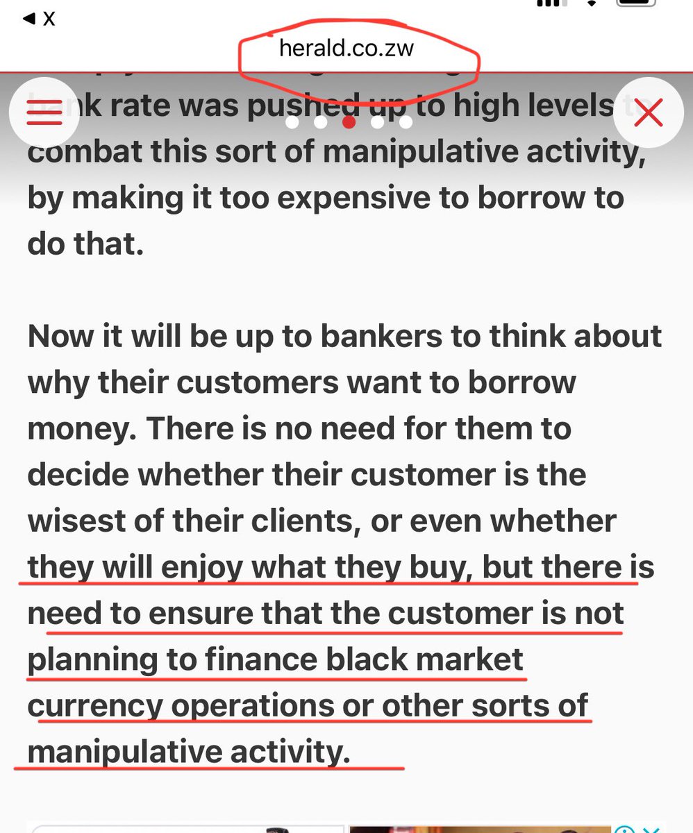 The @HeraldZimbabwe editorial today focused on the ZiG & what must be done to make it a success. And “moneychangers” were being blamed for causing problems But are they the problem? Are they criminals? Who buys & sells forex to them if everyone hates them? This attitude…