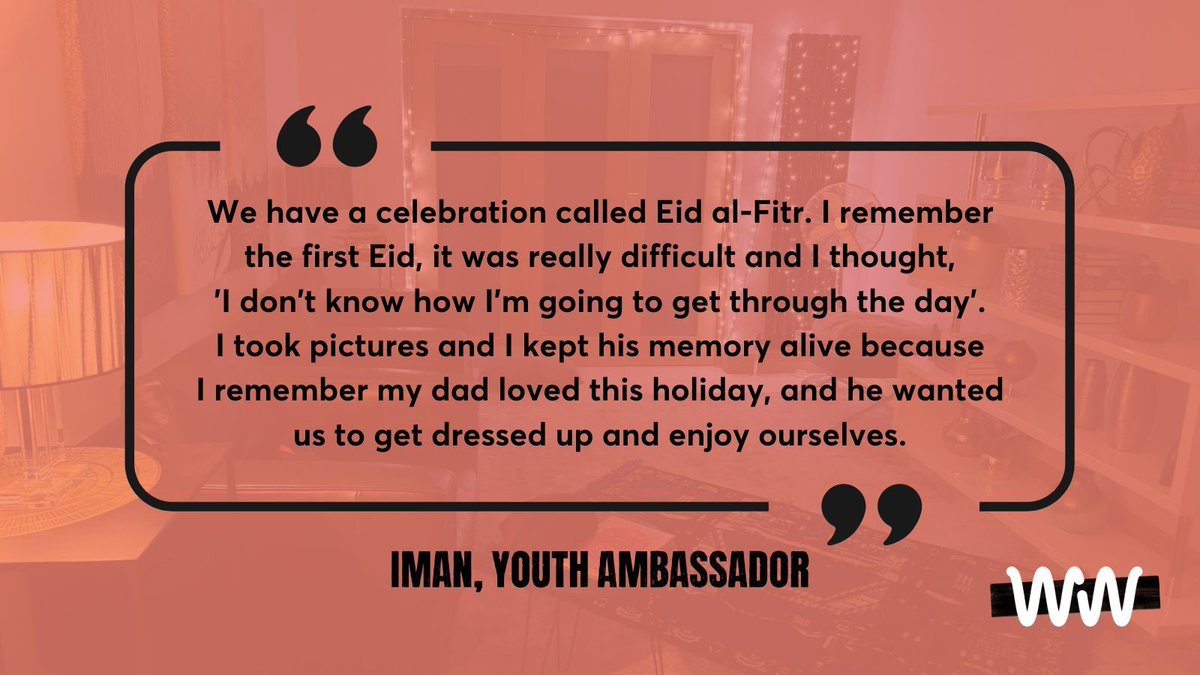 Holidays such as Eid can be difficult for grieving children and young people. Iman found that keeping her dad’s memory alive by doing what he loved made the celebrations easier. Supporting someone who's grieving over Eid? Access our on-demand support ➡️ buff.ly/2rSNrLy