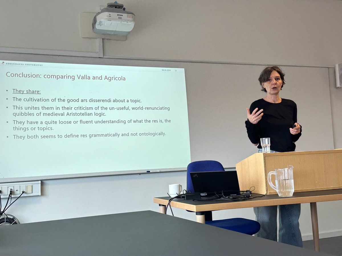 Yesterday Anna Vind from University of Copenhagen gave a very stimulating #LUMENlecture on Words and Things in the Renaissance - an important part of her monograph projekt on Word and Communication in Luther - funded by @Carlsbergfondet