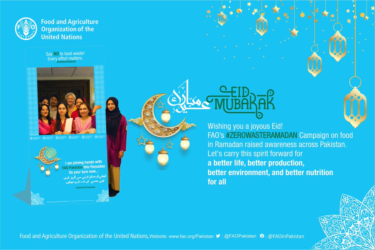 🌙✨ Eid Mubarak! 🌟 Reflecting on our #ZeroWasteRamadan Campaign's success. Together, we minimized food waste and embraced sustainability. Let's continue this mindful living beyond Ramadan. Eid Mubarak! 🌿 #EidMubarak #ZeroWasteCampaign