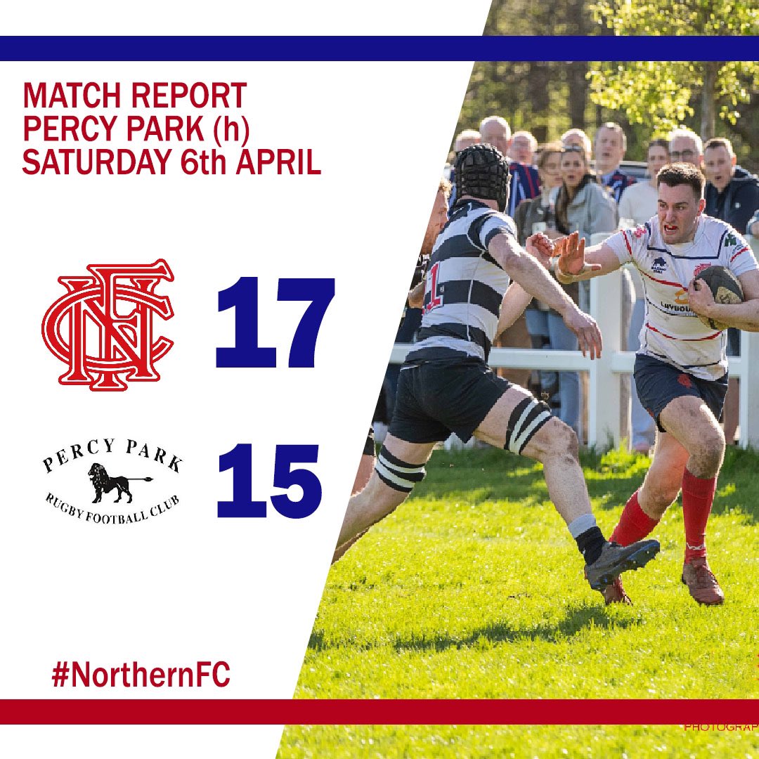📒 MATCH REPORT 
🏉 @PercyParkRFC 
🗓️ 6th April 2024

northernfc.rfu.club/match/1053362/…

#NorthernFC #Rugby #MatchReport #PercyParkRFC #FortressMcCracken #SeasonFinale