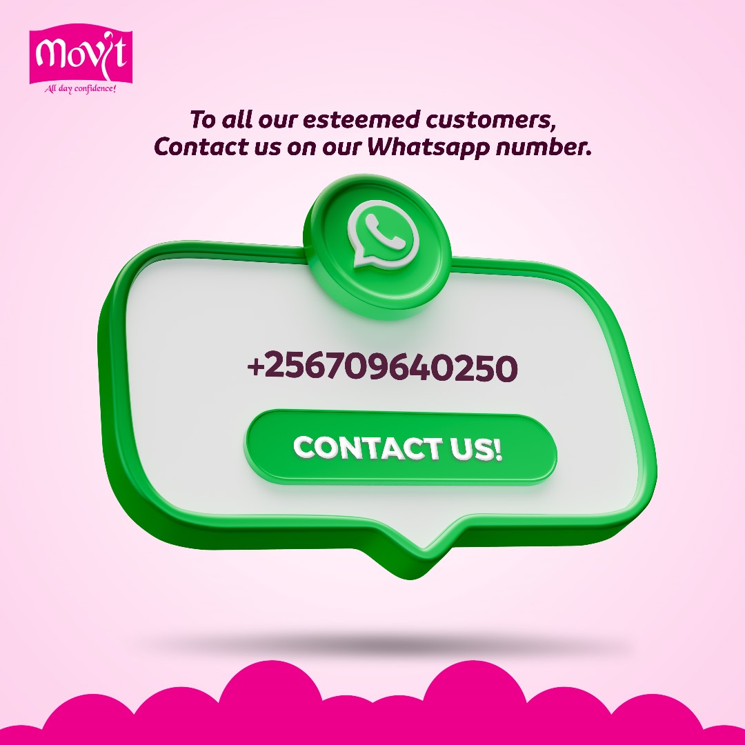 To all our esteemed customers, contact us on our Whatsapp number 👉👉 256 709640250. #AllDayConfidence