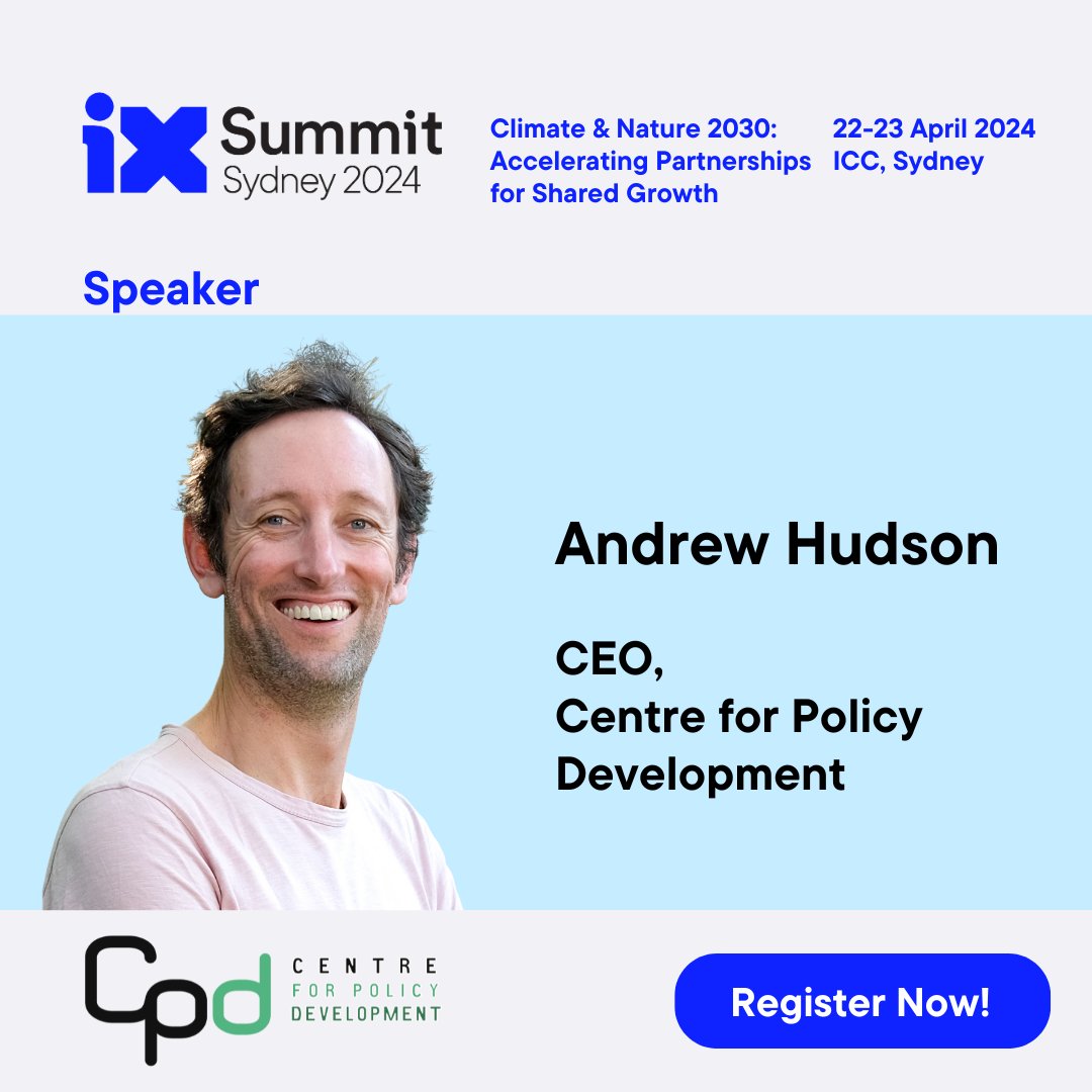 CPD is pleased to be a community partner at the #ImpactX Summit Sydney 2024. Join CEO @andrewhudsonau on Tuesday 23 April as he moderates a session on Ensuring a Green and Just Transition in Energy. More info: impactx.tech/ixsummitsydney