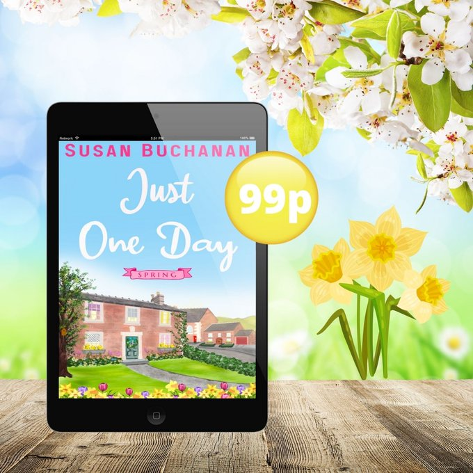 Get Just One Day - Spring until Friday FOR ONLY 99p/99 cents! 'A feel-good family drama, it has plenty of emotion, laughs and disastrous situations to keep you entertained throughout.' #romance #friendships #KindleUnlimited books2read.com/u/meKG0V