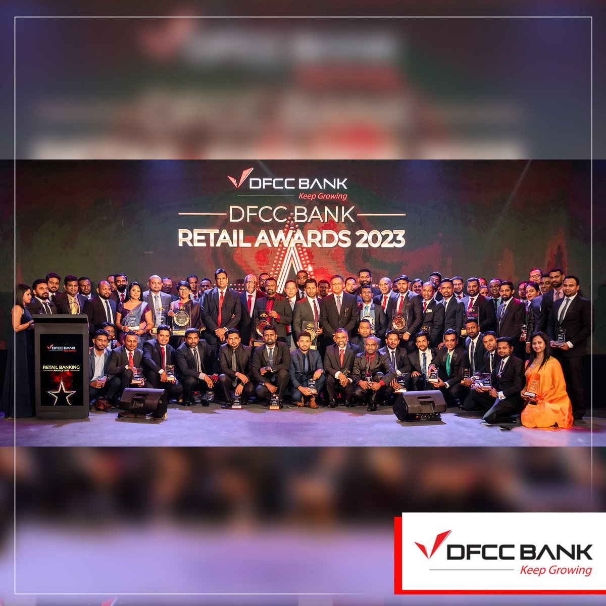 dfcclk's tweet photo. DFCC Bank celebrated its annual DFCC Retail Awards 2023, themed "The Shining Stars," recognising outstanding staff contributions to the Bank's record successes in 2023.
#DFCCBank #KeepGrowing #BankForEveryone #DFCCBankAwards #DFCCRetailExcellence #DFCCBankingAwards https://t.co/KhWtQmfgyn