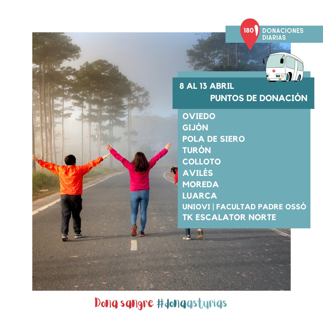 Vamos a hacer que esta semana sea la más solidaria 💪 1º Consulta las ubicaciones de nuestras #UnidadesMóviles 🚐 2º Acércate a donar 🤩 ¡Y listo! ✅ Consulta todas las ubicaciones y horarios en nuestra web 👉 bit.ly/3HPc95l #180DonacionesDiarias #DonaSangre #DonaVida